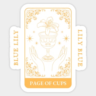 Blue Sargent - Page of Cups (Raven Cycle) Sticker